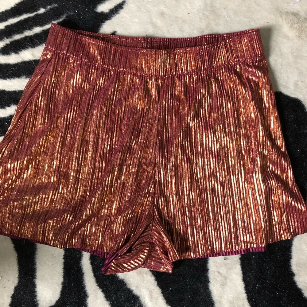 H&M Metallic Shorts
